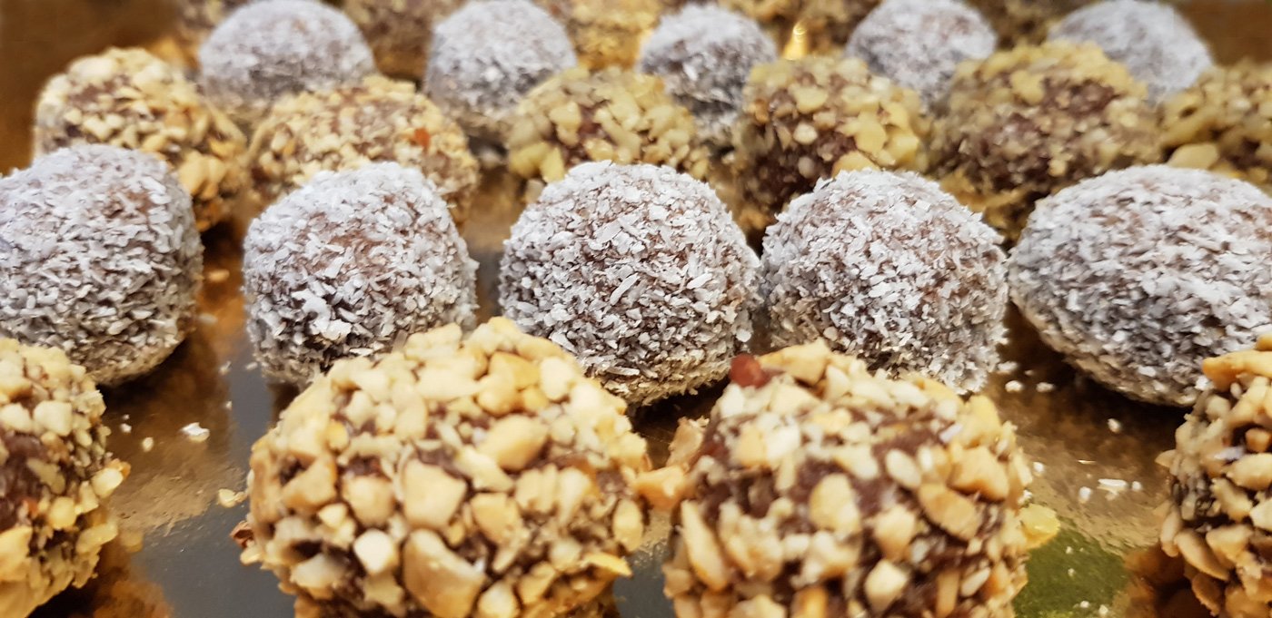 Brigadeiros de batata doce