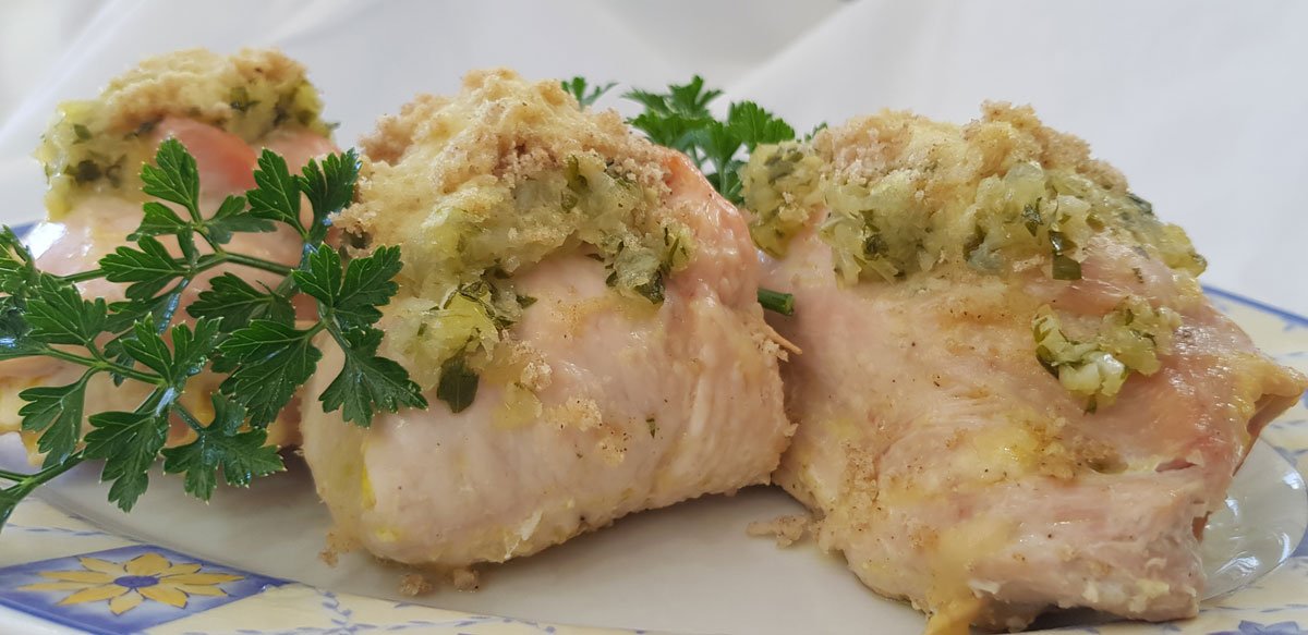 Bife de peru recheado