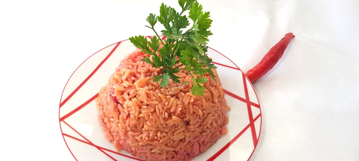 Arroz de beterraba