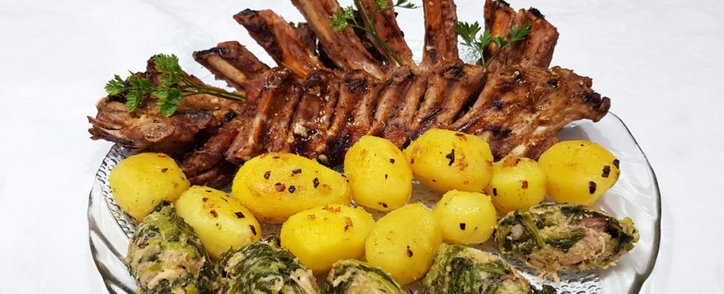 Costela assada com batata
