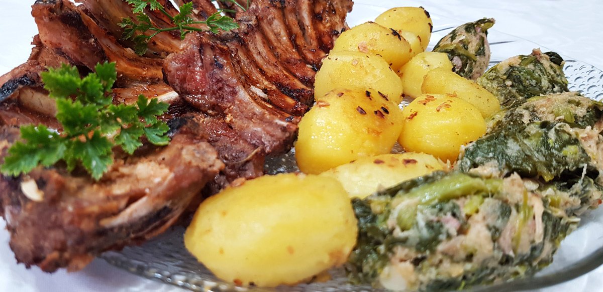 Costela assada com batata