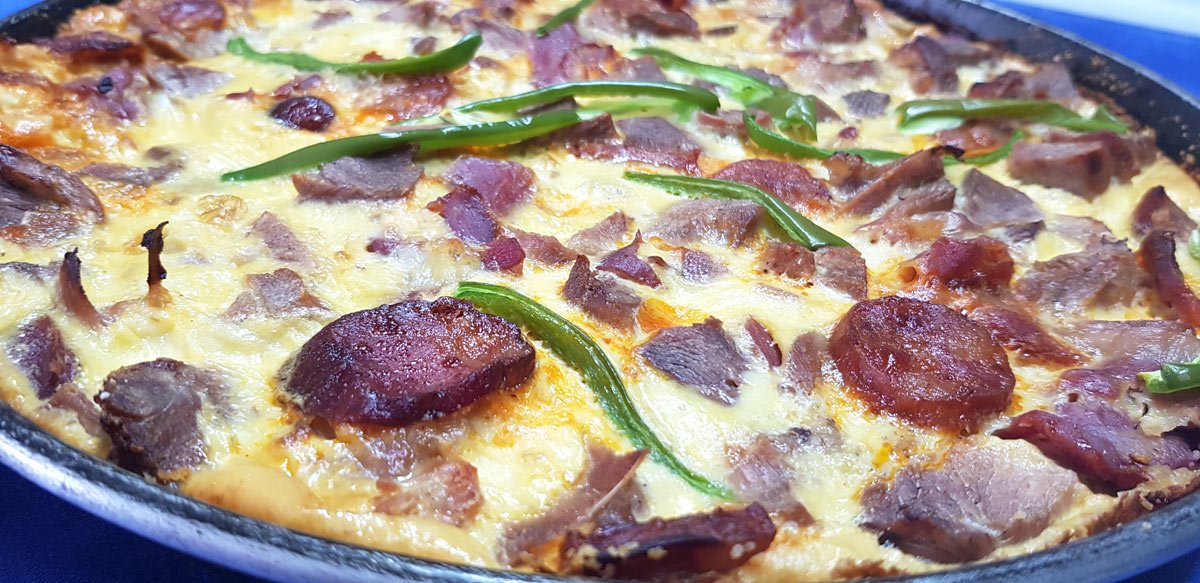 Meat quiche