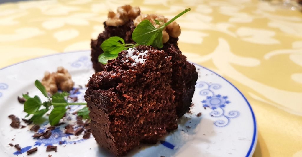Bolo de chocolate saudável