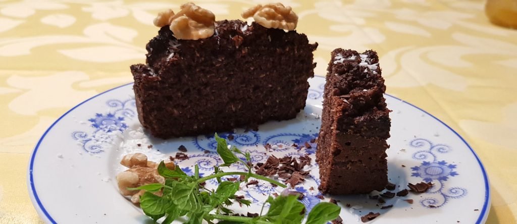 Bolo de chocolate saudável