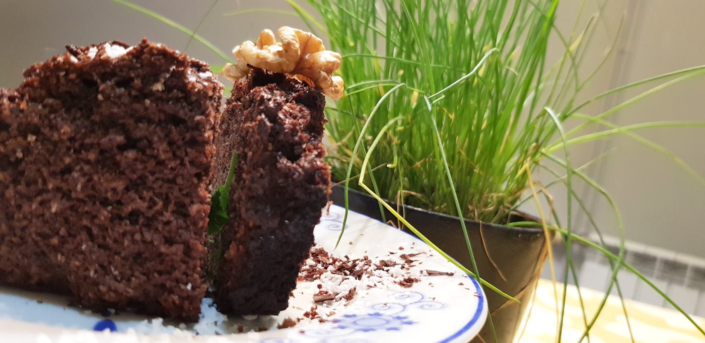 Bolo de chocolate saudável
