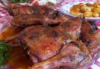Pato assado no forno