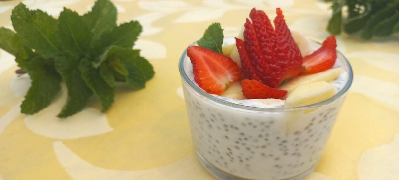 pudim de chia